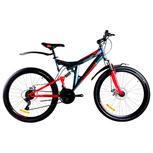 Bicicletă Azimut Power 26" 19" Oțel/ Gray Red photo 1 Bicicletă Azimut Power 26" 19" Oțel/ Gray Red photo 1