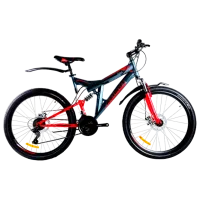 Bicicletă Azimut Power 26" 19" Oțel/ Gray Red