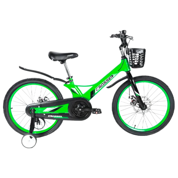 Bicicletă Crosser Hunter 20" Aliaj de magneziu/ Green Black photo 1 Bicicletă Crosser Hunter 20" Aliaj de magneziu/ Green Black photo 1