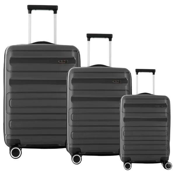 Valiză CCS 5225 Set 105l/ Anthracite Black photo 1