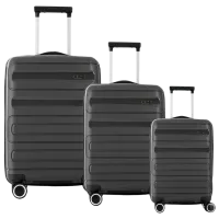 Valiză CCS 5225 Set 105l/ Anthracite Black