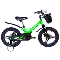 Велосипед Crosser Hunter 18" Магниевый сплав/ Зелёный Черный