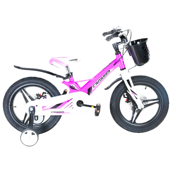 Bicicletă Crosser Hunter 16" Aliaj de magneziu/ Violet White photo 1 Bicicletă Crosser Hunter 16" Aliaj de magneziu/ Violet White photo 1