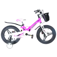 Велосипед Crosser Hunter 16" Магниевый сплав/ Фиолетовый Белый
