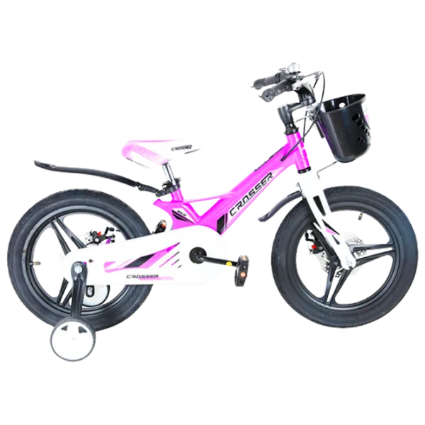 Bicicletă Crosser Hunter 14" Aliaj de magneziu/ Violet White photo 1