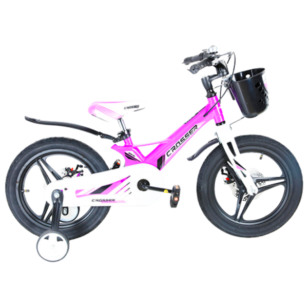 Bicicletă Crosser Hunter 14" Aliaj de magneziu/ Violet White photo 1