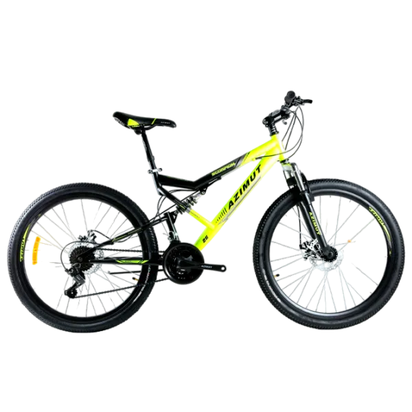 Bicicletă Azimut Scorpion 29" 19" Oțel/ Black Yellow photo 1 Bicicletă Azimut Scorpion 29" 19" Oțel/ Black Yellow photo 1