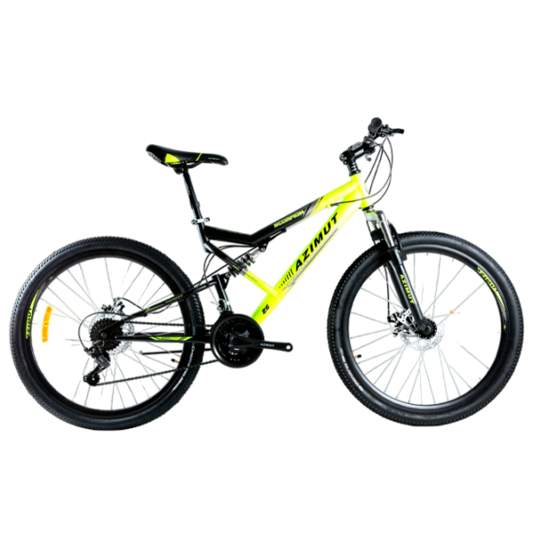 Bicicletă Azimut Scorpion 29" 19" Oțel/ Black Yellow photo 1 Bicicletă Azimut Scorpion 29" 19" Oțel/ Black Yellow photo 1