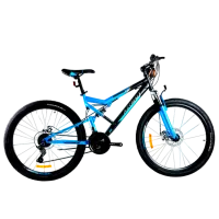 Велосипед Azimut Scorpion 29" 19" Сталь/ Черный Синий