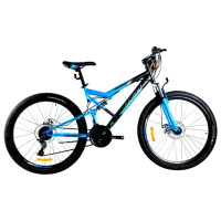 Велосипед Azimut Scorpion 26" 19" Сталь/ Черный Синий