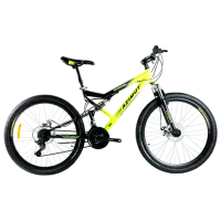 Велосипед Azimut Scorpion 26" 19" Сталь/ Черный Желтый