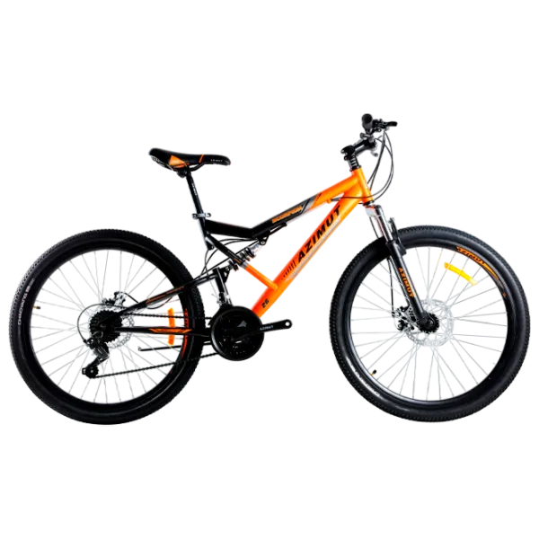 Bicicletă Azimut Scorpion 26" 19" Oțel/ Black Orange photo 1