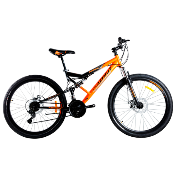 Bicicletă Azimut Scorpion 26" 19" Oțel/ Black Orange photo 1