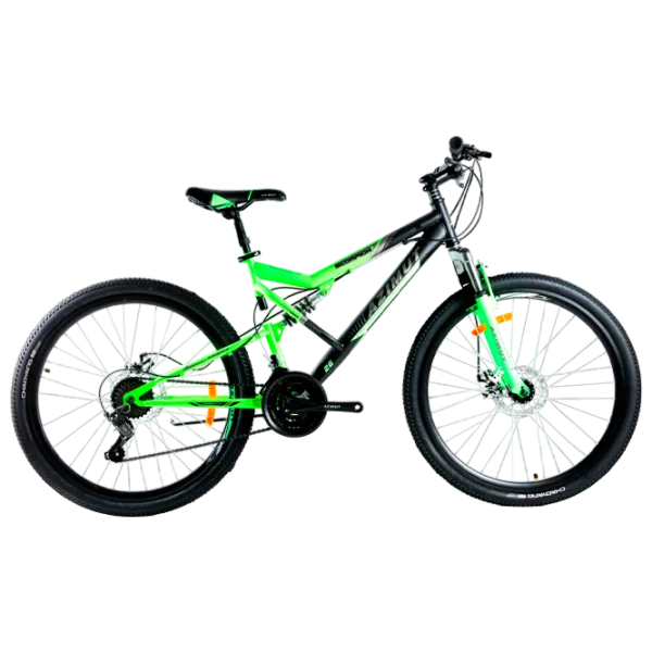 Bicicletă Azimut Scorpion 26" 19" Oțel/ Black Green photo 1 Bicicletă Azimut Scorpion 26" 19" Oțel/ Black Green photo 1