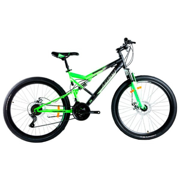 Bicicletă Azimut Scorpion 26" 19" Oțel/ Black Green photo 1 Bicicletă Azimut Scorpion 26" 19" Oțel/ Black Green photo 1