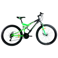 Велосипед Azimut Scorpion 26" 19" Сталь/ Черный Зелёный