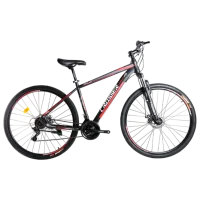 Велосипед Crosser Aqua 29" 19" Сталь/ Черный Красный