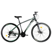 Велосипед Crosser Aqua 29" 19" Сталь/ Черный Зелёный
