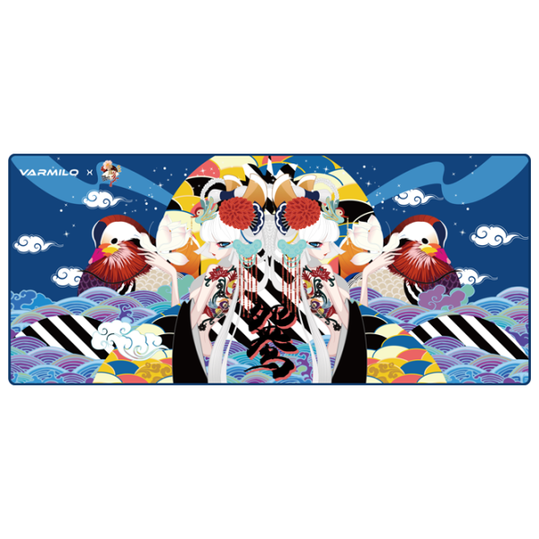 Covoraș pentru mouse Varmilo Lovebirds Blue Desk Mat XL Blue Multicolor photo 1
