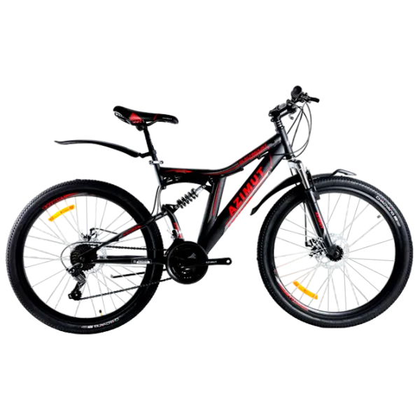 Bicicletă Azimut Blackmount 26" 19" Oțel/ Black Red photo 1 Bicicletă Azimut Blackmount 26" 19" Oțel/ Black Red photo 1