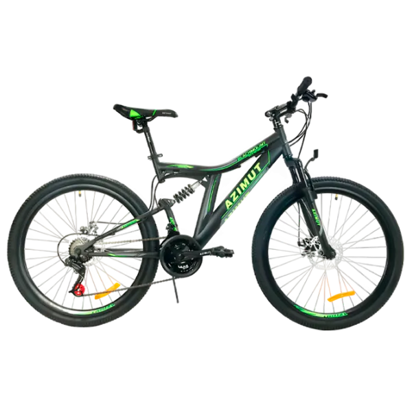 Bicicletă Azimut Blackmount 26" 19" Oțel/ Black Green photo 1 Bicicletă Azimut Blackmount 26" 19" Oțel/ Black Green photo 1