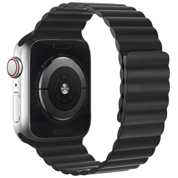 Ремешок Apple Watch WA07 Flexible series magnetic strap Силикон/
42, 44, 45, 49 мм / Черный  photo 1