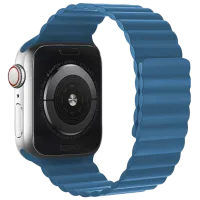 Ремешок Apple Watch WA07 Flexible series magnetic strap Силикон/
42, 44, 45, 49 мм / Синий Midnight