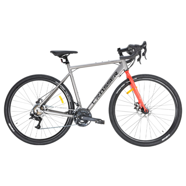 Bicicletă Crosser NORD 700C 28" 21" Aluminiu/ Gray Red photo 1