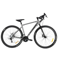 Велосипед Crosser NORD 700C 28" 21" Алюминий/ Серый Черный