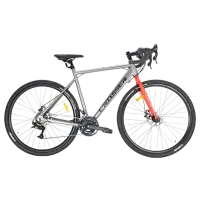 Велосипед Crosser NORD 700C 28" 21" Алюминий/ Серый Red