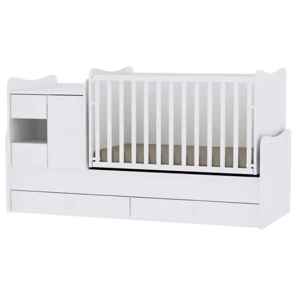 Pat pentru copii Lorelli BED MINI MAX NEW (10150500024А) 0 luni - 6 ani/ White photo 1 Pat pentru copii Lorelli BED MINI MAX NEW (10150500024А) 0 luni - 6 ani/ White photo 1