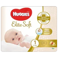 Подгузники для детей Huggies Elite Soft Small 1 1 3 - 5 кг/ 25 шт.