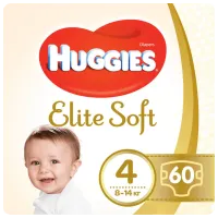 Подгузники для детей Huggies Elite Soft Mega 4 4 8 - 14 кг/ 60 шт.