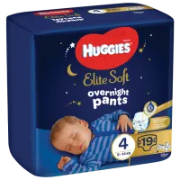 Scutece pentru copii Huggies Elite Soft Overnights Pants Small 4 4 9 - 14 kg/ 19 buc.