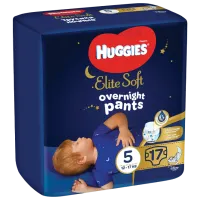 Scutece pentru copii Huggies Elite Soft Overnights Pants Small 5 5 12 - 17 kg/ 17 buc.