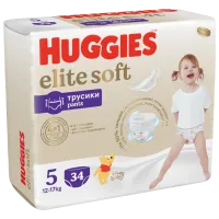 Подгузники для детей Huggies Elite Soft Pants Mega 5 5 12 - 17 кг / 34 шт.