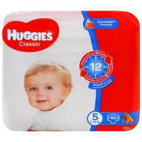 Scutece pentru copii Huggies Classic Jumbo 5 5 11 - 25 kg/ 40 buc.
