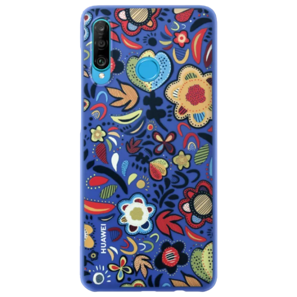 Husă pentru smartphone Huawei P30 Lite Huawei/ Back/ TPU/ Floral Blue photo 1 Husă pentru smartphone Huawei P30 Lite Huawei/ Back/ TPU/ Floral Blue photo 1