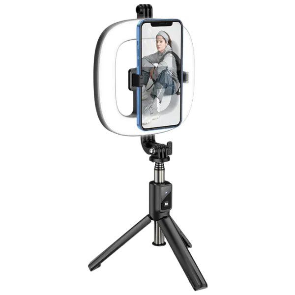 Trepied cu lampă Hoco LV03 Plus Showfull 170 mm Black photo 1