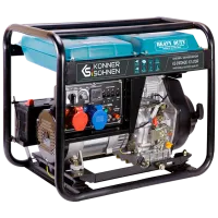 Generator de curent Könner & Söhnen KS 8100HDE-1/ 3ATSR 230/ 400 V Motorină/ 6 kW