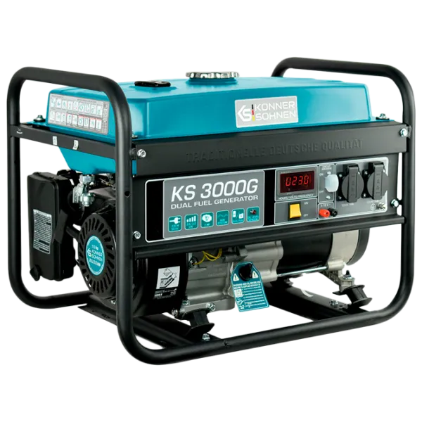 Генератор Könner & Söhnen KS 3000G 230 В Бензин, газ/ 2.6 кВт photo 1