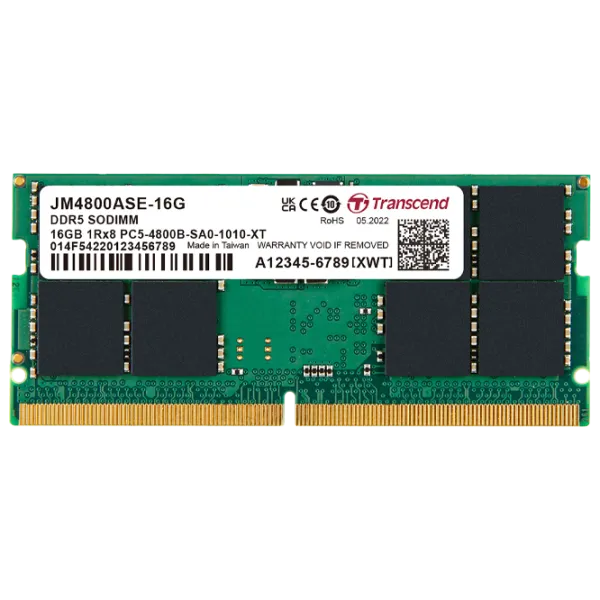 Оперативная память Transcend TRJM48ASE16G SO-DIMM/ DDR5/ 16 ГБ photo 1