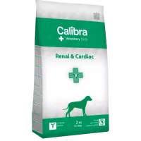 Hrană pentru câini uscată Calibra VD Dog Renal-Cardiac 2 kg/ Orez, ou