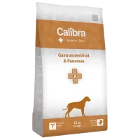 Hrană pentru câini uscată Calibra VD Dog Gastrointestinal-Pancreas 12 kg/ Orez, somon