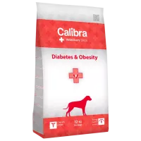 Hrană pentru câini uscată Calibra VD Dog Diabetes-Obesity 12 kg/ Găină