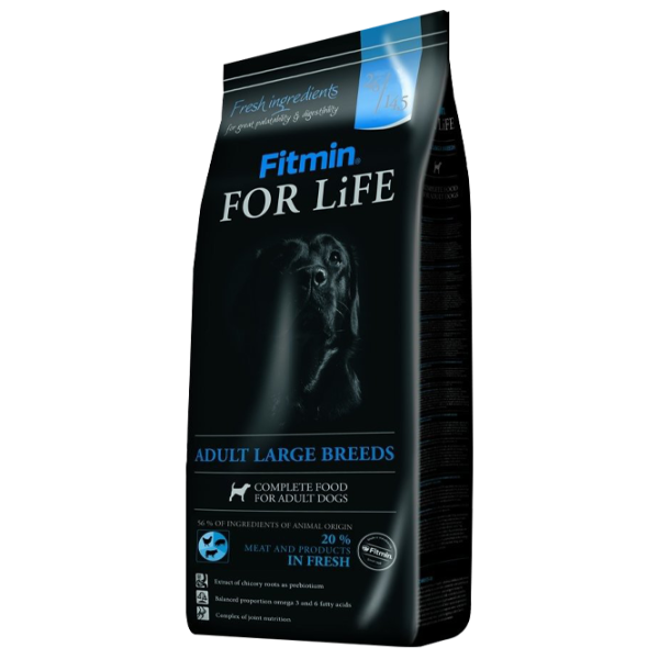 Hrană pentru câini uscată Fitmin For Life Adult Rasă mare  15 kg / Porc photo 1