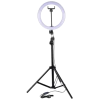Штатив с круглой лампой Selfie Ring Light MJ33 304 мм Черный