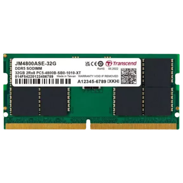 Оперативная память Transcend JM4800ASE-32G SO-DIMM/ DDR5/ 32 ГБ photo 1