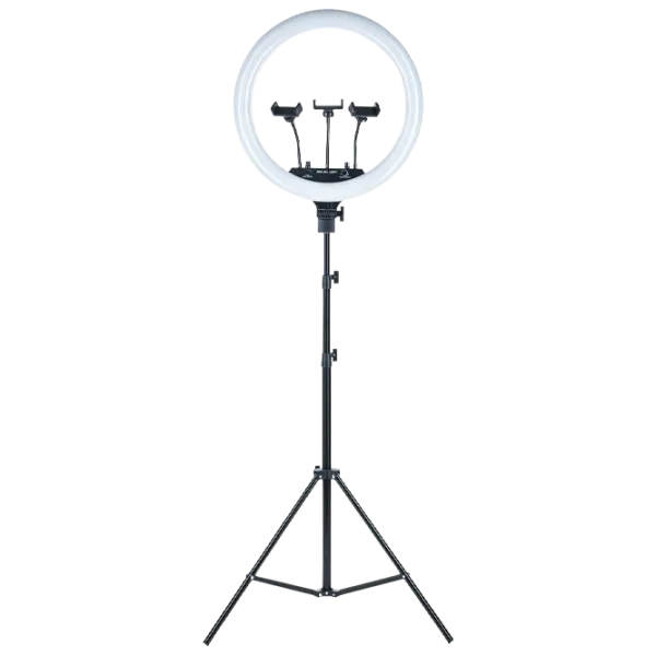 Штатив с круглой лампой Selfie Ring Light M-45 457 мм Черный photo 1