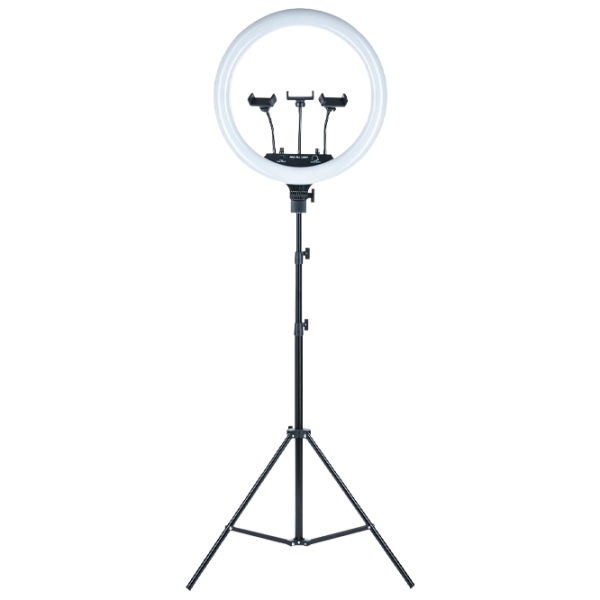 Штатив с круглой лампой Selfie Ring Light M-45 457 мм Черный photo 1